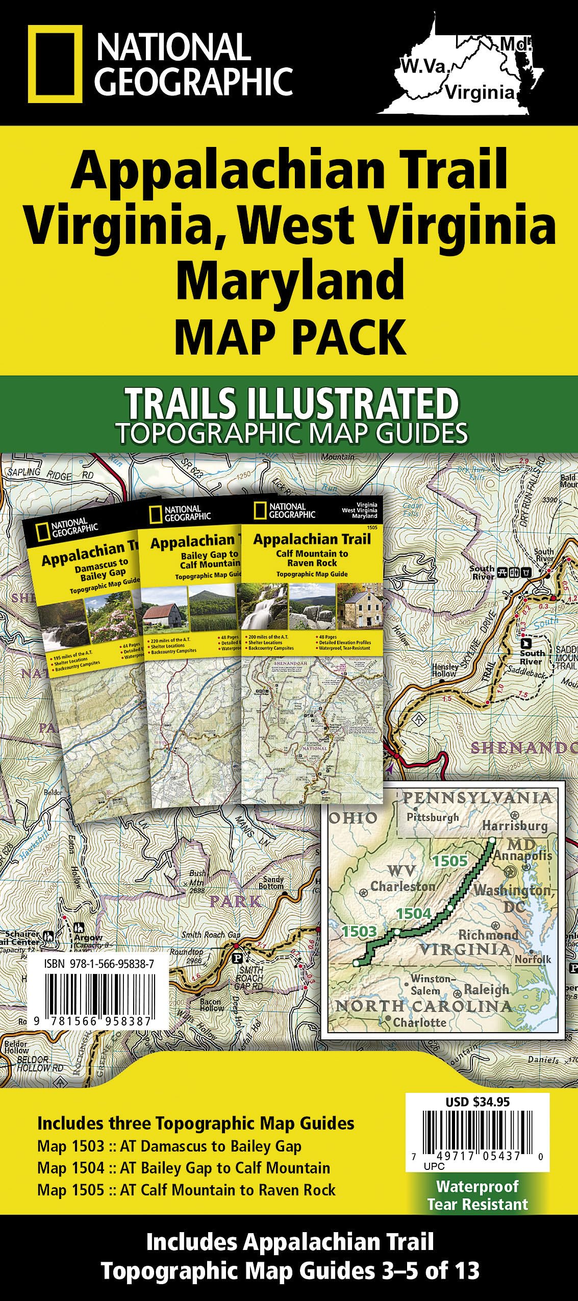 Appalachian Trail: Virginia, West Virginia, Maryland (Pack)