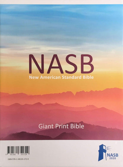 NASB 2020 Giant Print Text Bible, Black Genuine Leather