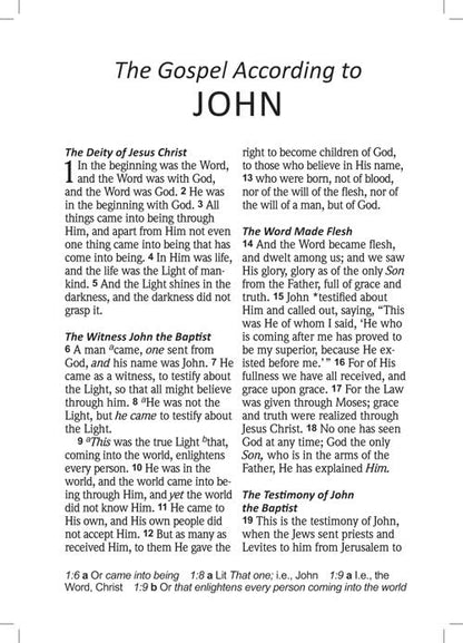NASB 2020 Giant Print Text Bible, Black Genuine Leather