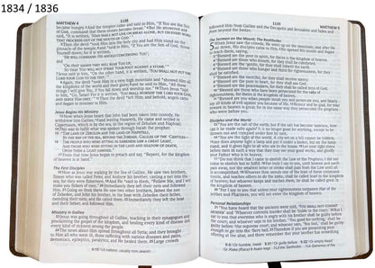 NASB Large Print Compact Bible, Blue, Leathertex, 1995 text