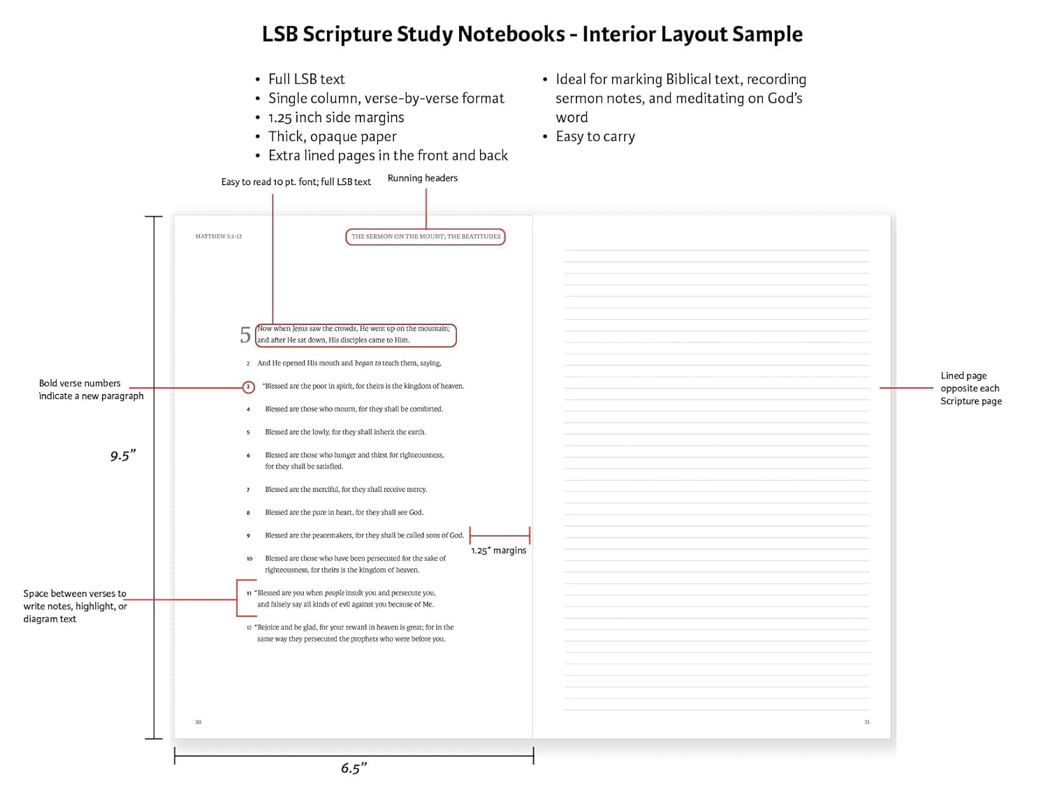 Lsb Scripture Study Notebook: Ephesians