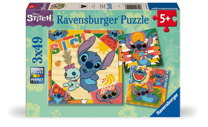 Ravensburger Disney Stitch 3x 49 Piece Jigsaw Puzzles for Kids Age 5 Years Up