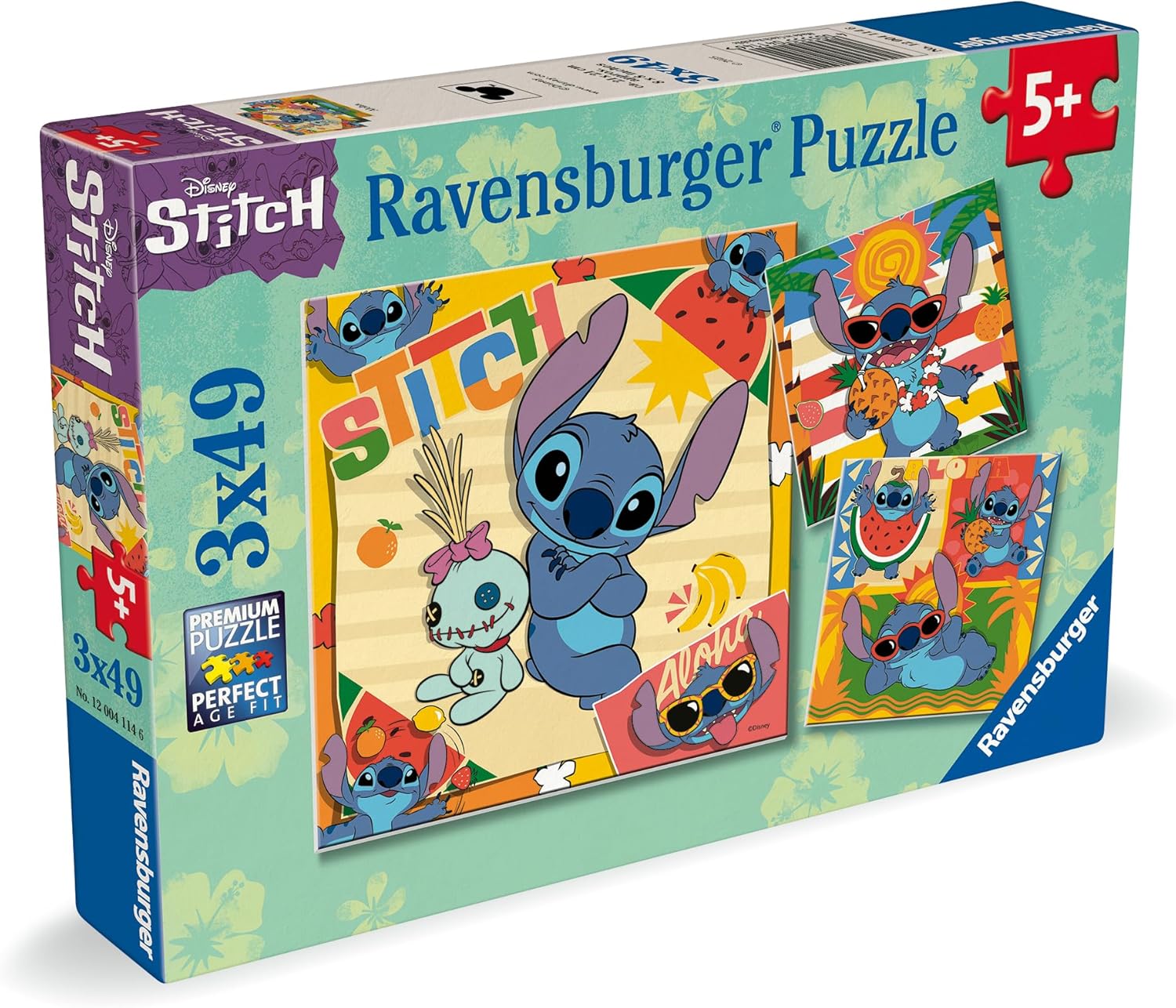 Ravensburger Disney Stitch 3x 49 Piece Jigsaw Puzzles for Kids Age 5 Years Up