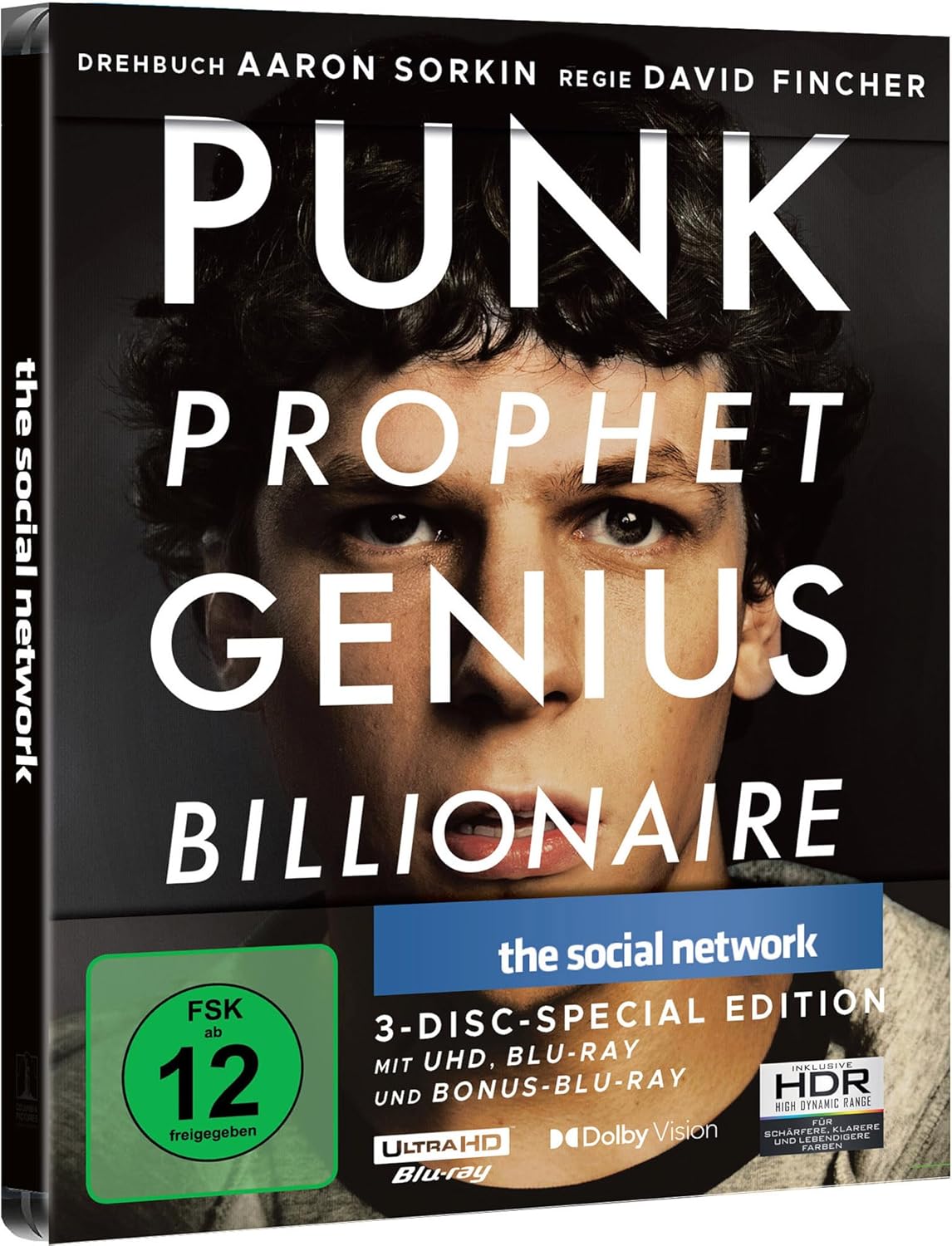 The Social Network (Limited Steelbook, 4K-UHD+2 Blu-rays