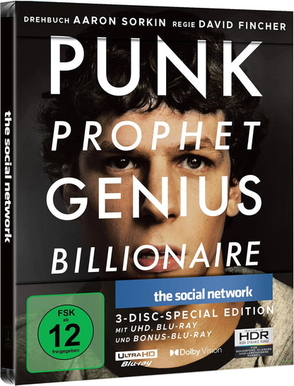The Social Network (Limited Steelbook, 4K-UHD+2 Blu-rays