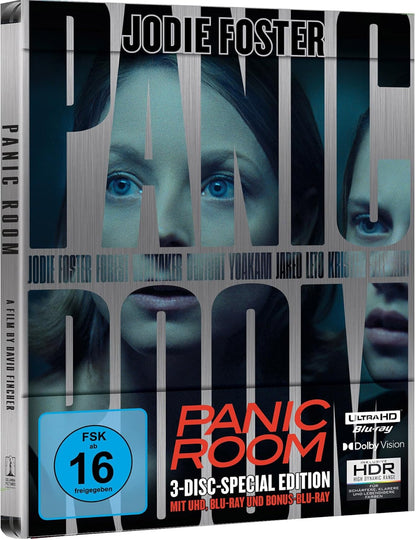 Panic Room (Limited Steelbook, 4K-UHD+2 Blu-rays