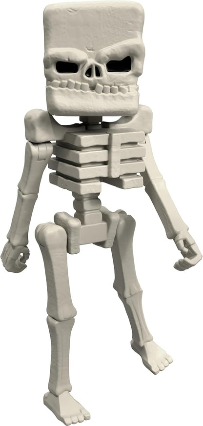 Mattel Minecraft Action Figure & Accessories Set, 4-inch Skeleton Posable Character Collectible Inspired by A Minecraft Movie