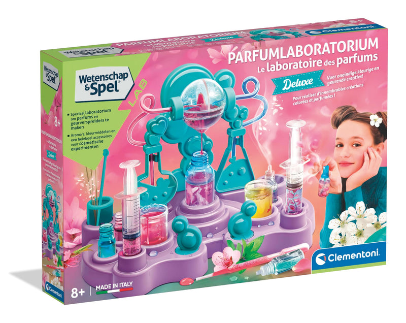 Clementoni Wetenschap En Spel Laboratorium, Het Parfumlaboratorium, Kit Voor Het Maken Van Parfums, Laboratorium Voor Meisjes Vanaf 8 Jaar - 56195