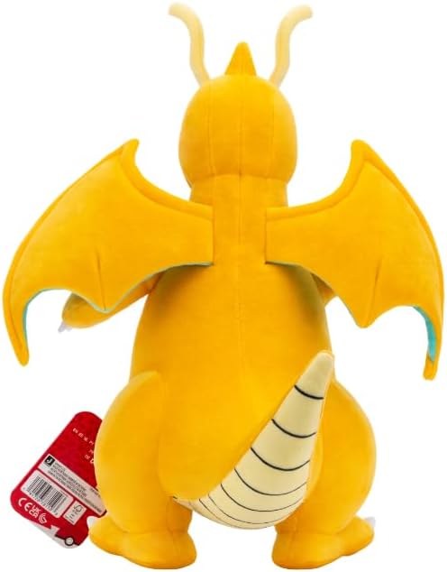 Pokémon Dragonite Plush - 12-Inch Soft Plush with Authentic Details