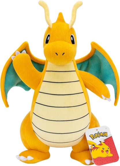 Pokémon Dragonite Plush - 12-Inch Soft Plush with Authentic Details