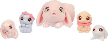 Little Live Pets Mama Surprise Minis Bunny Toy, zorg voor je Mama Bunny in hun hok om 2, 3 of 4 mini-baby's te onthullen