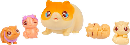 MR BEAST LAB Little Live Pets - Mama Surprise Minis Hamster, zorg voor je hamster- of haasjes-mama in haar stal en hete 2, 3 of 4 mini-baby's