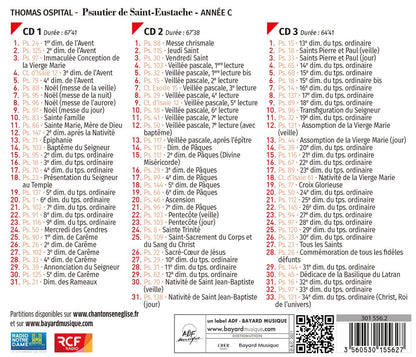 Psaumes Mis En Musique Par Thomas Ospital - Psautier De Saint-Eustache - Psaumes Des Dimanches Et Fetes, Annee C