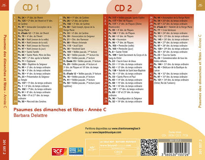Psaumes Mis En Musique Par Barbara Delattre - Psaumes Des Dimanches Et Fetes, Annee C