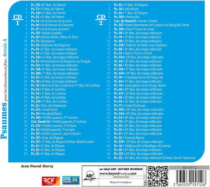 Psaumes Mis En Musique Par Jean-Pascal Hervy - Psaumes Pour Les Dimanches Et Fetes, Annee A
