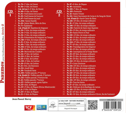 Psaumes Mis En Musique Par Jean-Pascal Hervy - Psaumes Pour Les Dimanches Et Fetes, Annee B