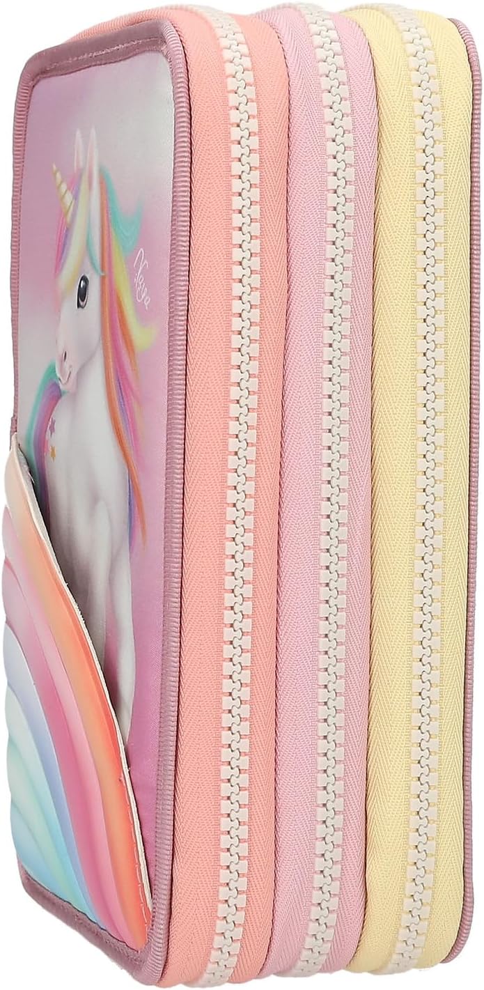Ylvi - Triple Pencil Case - Color Cloud - Candy Colors