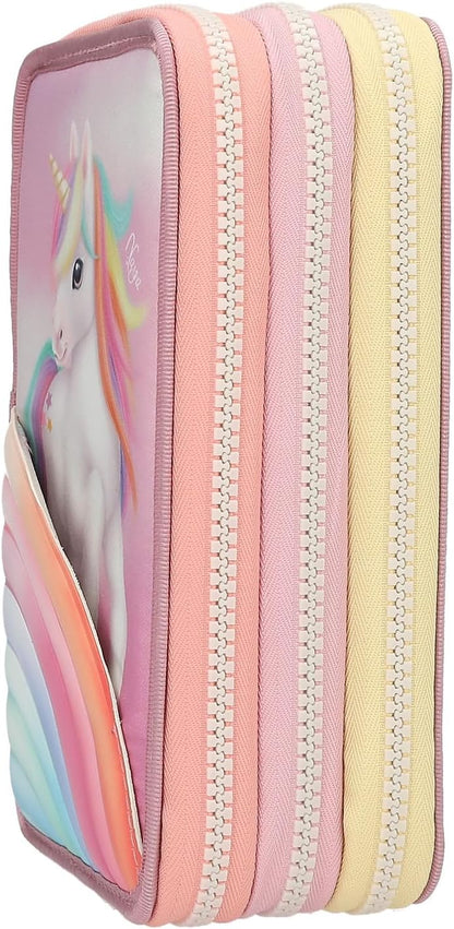 Ylvi - Triple Pencil Case - Color Cloud - Candy Colors