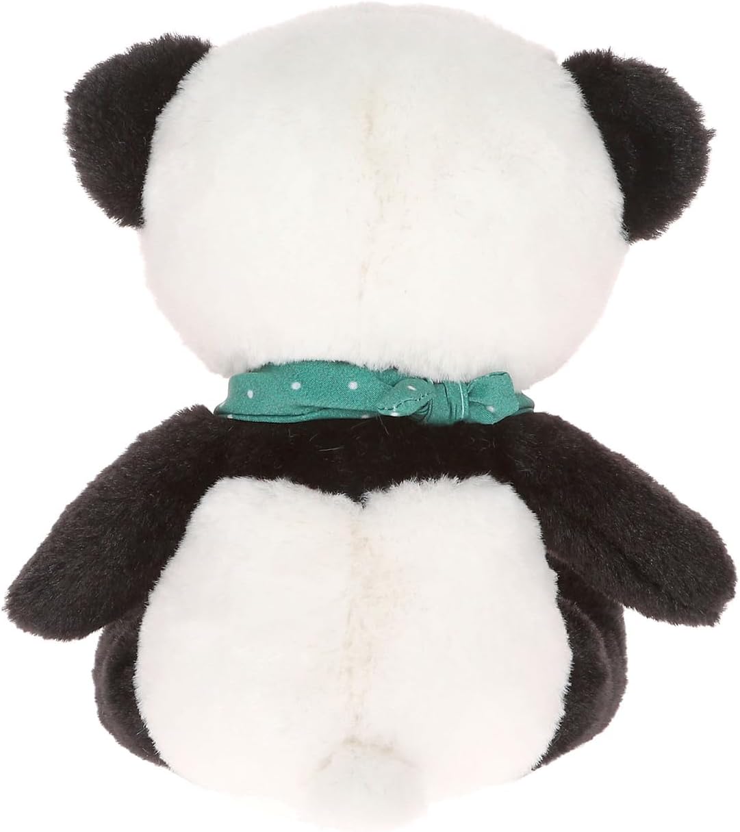 Depesche 13432 Snukis - knuffel Panda Piet, in zwart-wit, met glinsterende ogen en ronde oren, ca. 18 cm hoog knuffel met sjaaltje