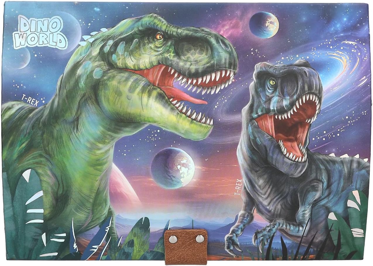 Dino World - Treasure Chest With Code, Sound And Light - (0413441)