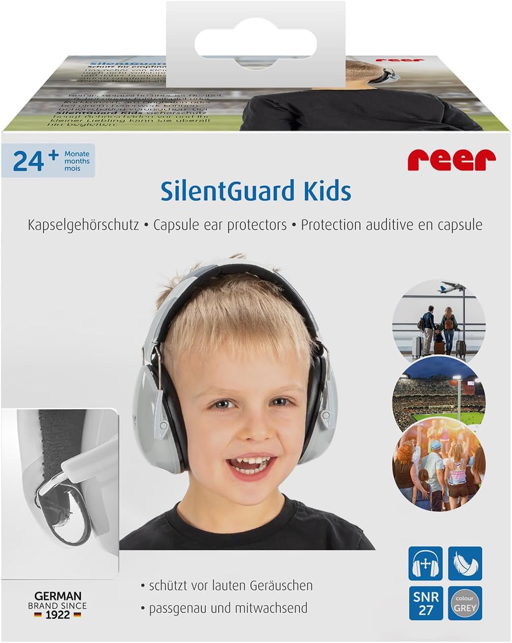 Reer - Silentguard Kids Ear Protectors - Grey - (Re53271)