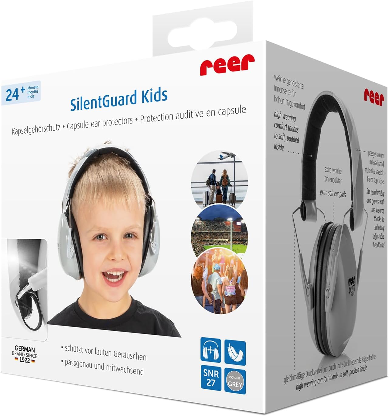Reer - Silentguard Kids Ear Protectors - Grey - (Re53271)