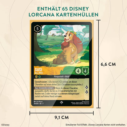 Disney Lorcana Trading Card Game: Archazias Insel - Kartenhüllen Cinderella