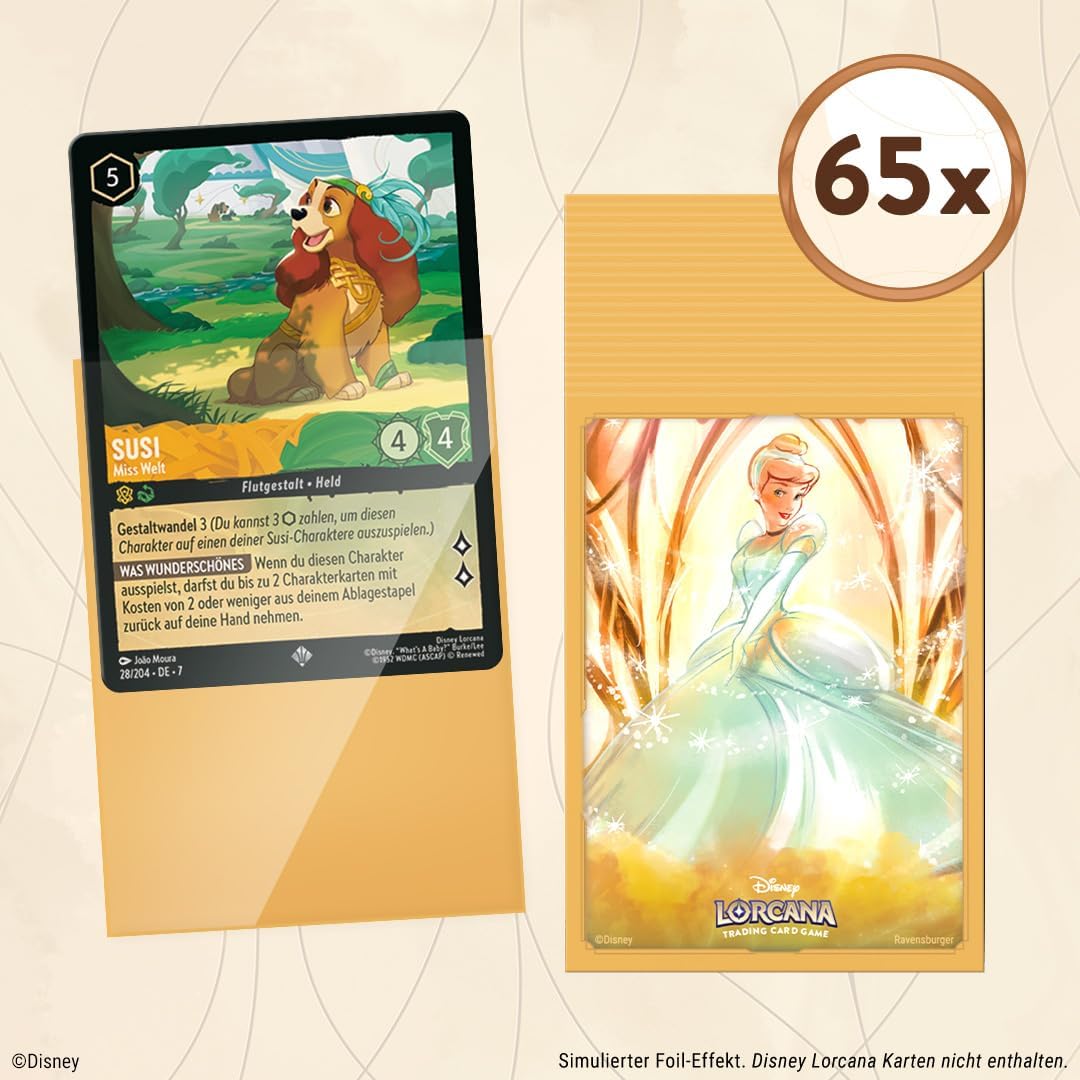 Disney Lorcana Trading Card Game: Archazias Insel - Kartenhüllen Cinderella
