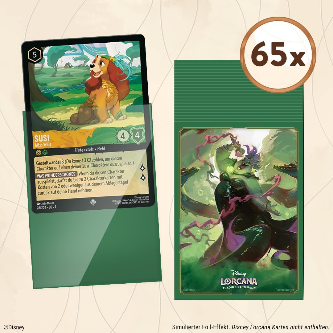 Disney Lorcana Trading Card Game: Archazias Insel - Kartenhüllen Ursula
