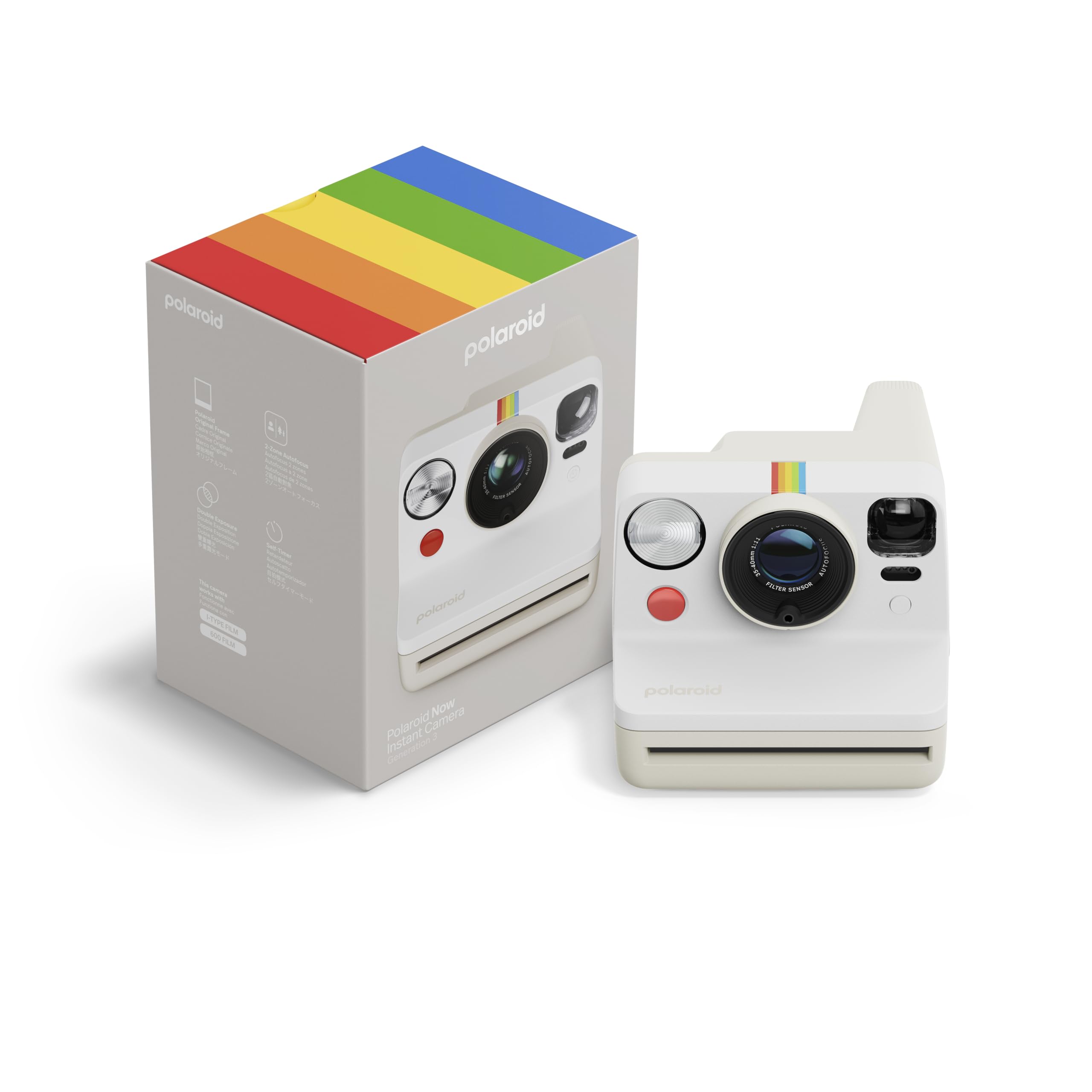 Polaroid - Now Gen 3 Pebble White