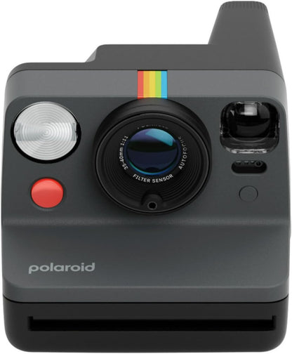 Polaroid Now Gen 3 Instant Camera, Black + Color Film Bundle (8 photos