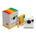 Polaroid Now Generation 3 Analog Instant Camera with Two-Lens Autofocus System (White) and Color Film Bundle (8 Photos