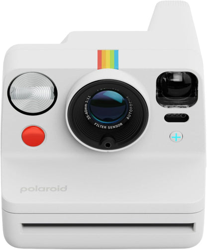 Polaroid Now+ Generation 3 Instant Camera + 8 Photos Film Pack White