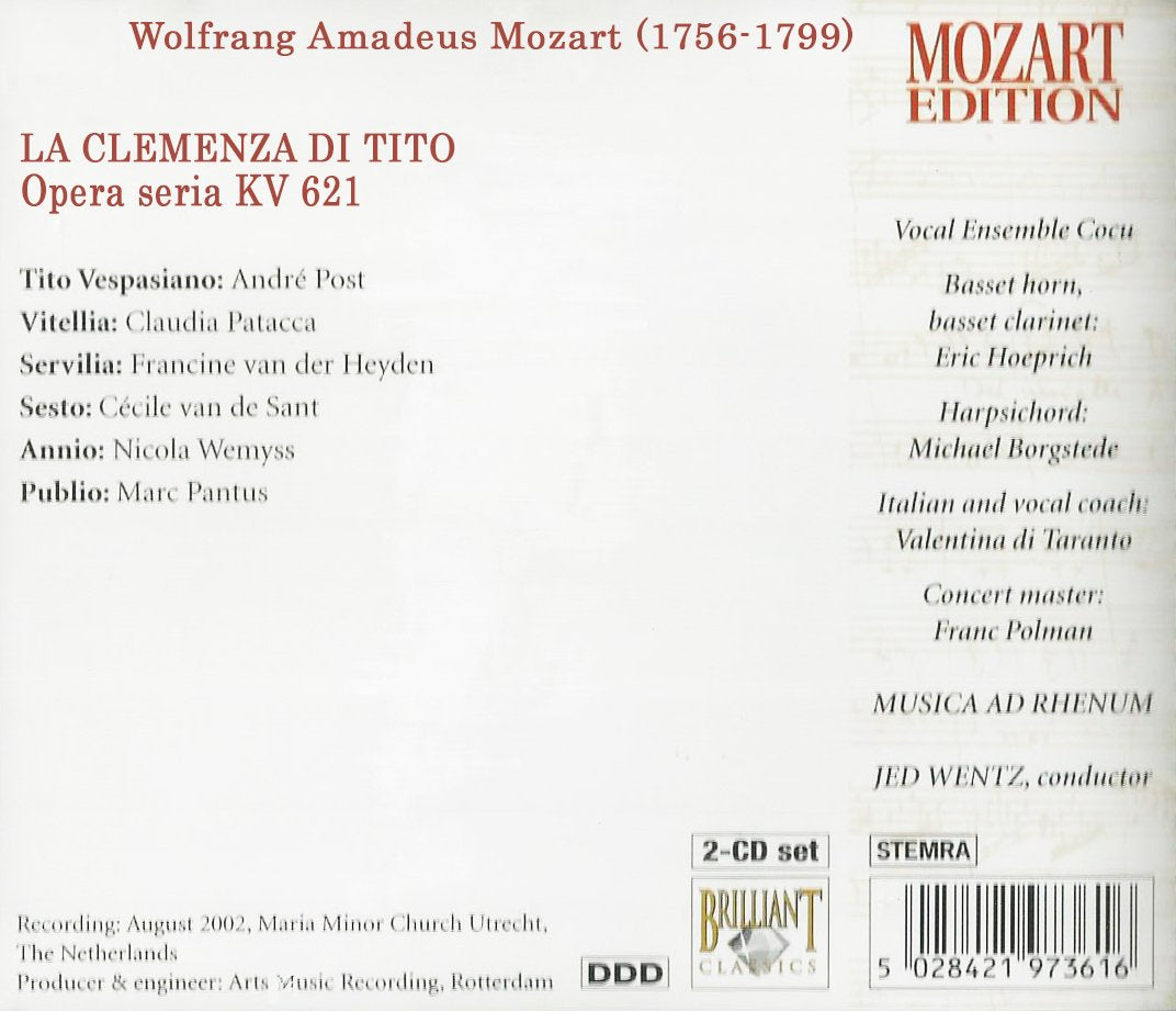 Mozart Edition - La Clemenza Di Tito