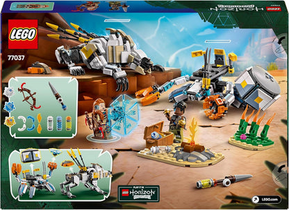 LEGO Horizon Adventures Aloy e Varl Contro Arcapode e Secodonte, Gioco d'Avventura per Bambini e Bambine da 9 Anni dal Videogioco con 2 Modellini da Costruire di Robot Giocattolo, Idea Regalo 77037
