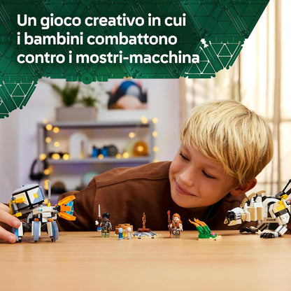 LEGO Horizon Adventures Aloy e Varl Contro Arcapode e Secodonte, Gioco d'Avventura per Bambini e Bambine da 9 Anni dal Videogioco con 2 Modellini da Costruire di Robot Giocattolo, Idea Regalo 77037
