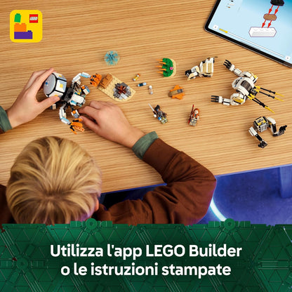 LEGO Horizon Adventures Aloy e Varl Contro Arcapode e Secodonte, Gioco d'Avventura per Bambini e Bambine da 9 Anni dal Videogioco con 2 Modellini da Costruire di Robot Giocattolo, Idea Regalo 77037