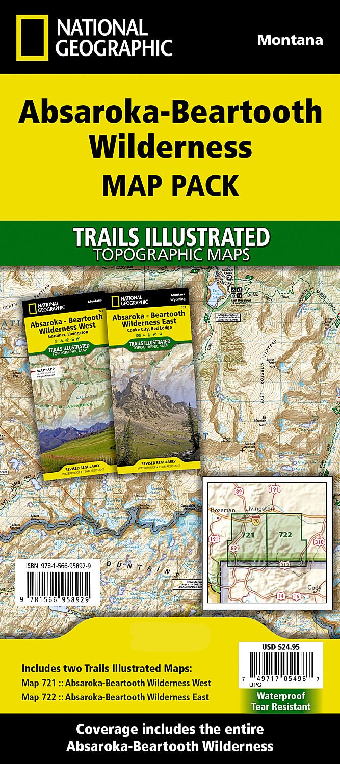 Absorka-Beartooth Wilderness (Map Pack)