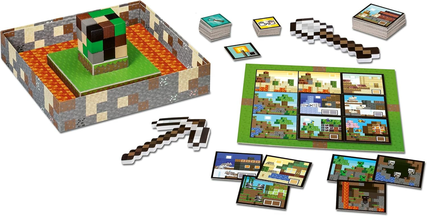 Ravensburger Minecraft Gifts for Boys - Builder & Biomes Junior Board Game for Kids Age 5 Years Up