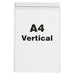 Beaverswood Magnetic Industrial Strength Document Pockets A4 Vertical Clear (Pack 10) - MP4V/10