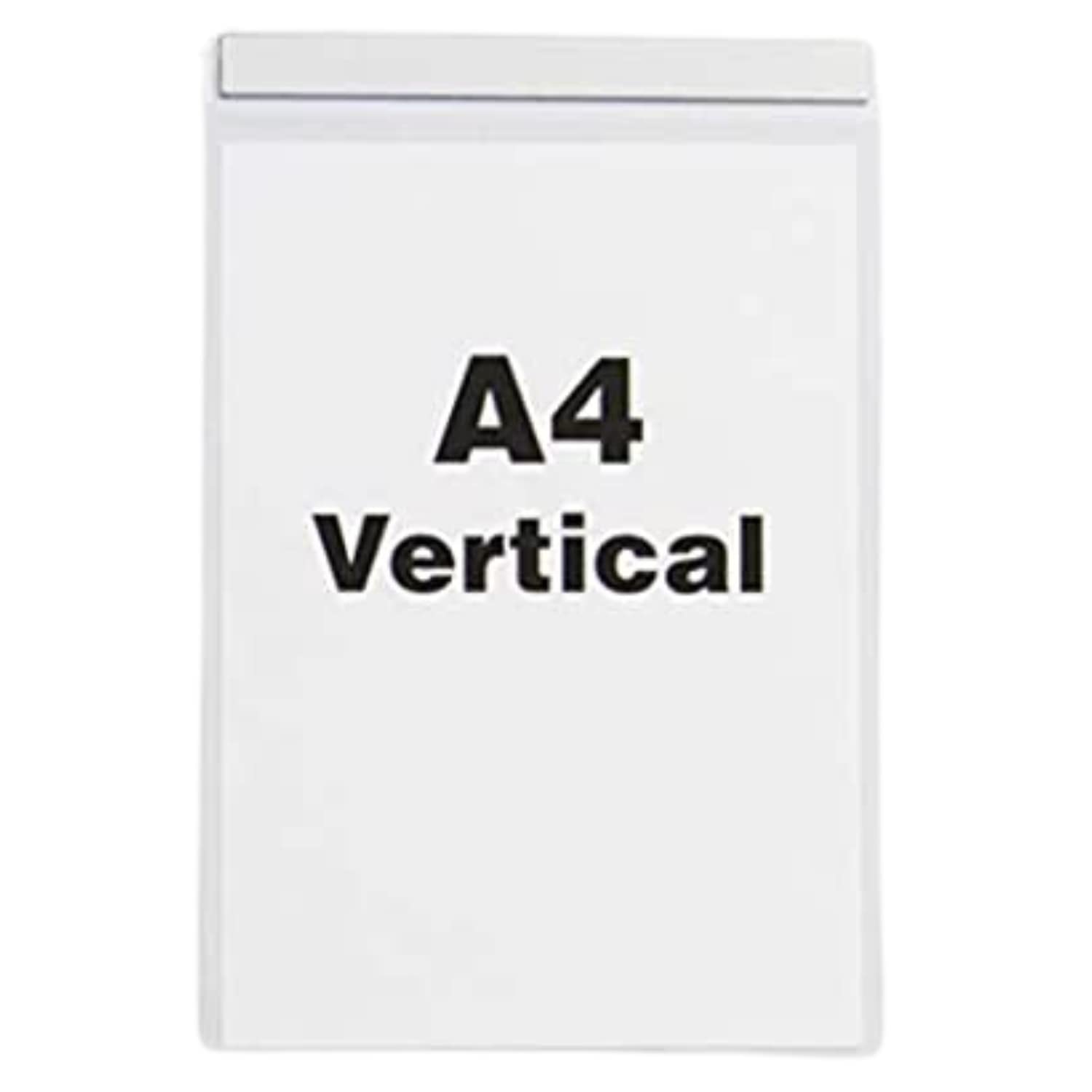 Beaverswood Magnetic Industrial Strength Document Pockets A4 Vertical Clear (Pack 10) - MP4V/10