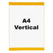 Industrial Strength Clear Pocket - Self-Adhesive - H.310 x W.220mm - A4 Vertical - Pack of 10