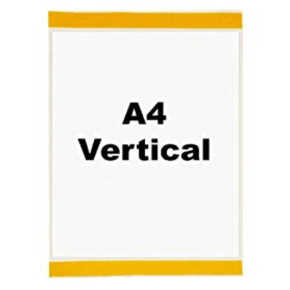 Industrial Strength Clear Pocket - Self-Adhesive - H.310 x W.220mm - A4 Vertical - Pack of 10