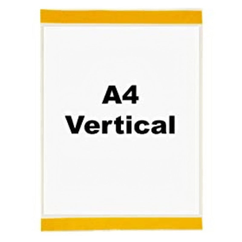 Industrial Strength Clear Pocket - Self-Adhesive - H.310 x W.220mm - A4 Vertical - Pack of 10
