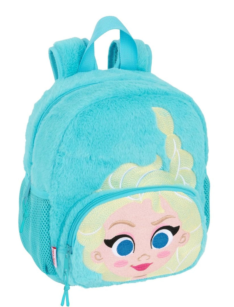 Safta Frozen – Nursery Backpack, Adaptable to Cart, Easy Cleaning, Ideal for Children of Different Ages, Comfortable and Versatile, Quality and Resistance, 22 x 10 x 27 cm, blue turquoise, M, Casual
