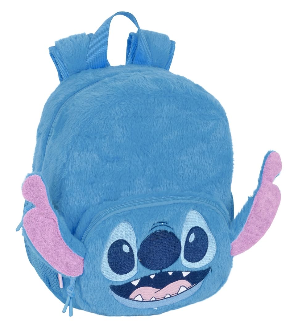 STITCH – Nursery Backpack, Adaptable to Cart, Easy Cleaning, Ideal for Children of Different Ages, Comfortable and Versatile, Quality and Resistance, 22 x 10 x 27 cm, indigo blue, M, Casual