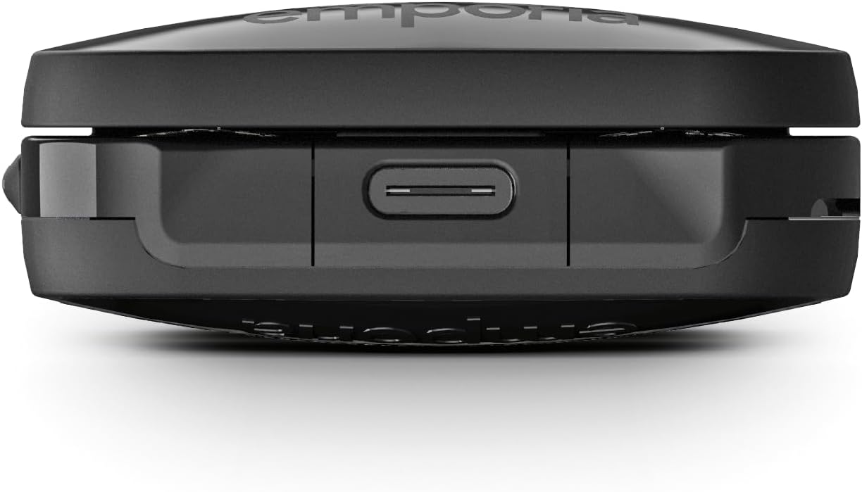 emporiaTALKglam Senior Phone, Contract-Free, Foldable mobile phone, Easy to use, Mobile Phone with Emergency Button, 2.4-Inch Display, Black