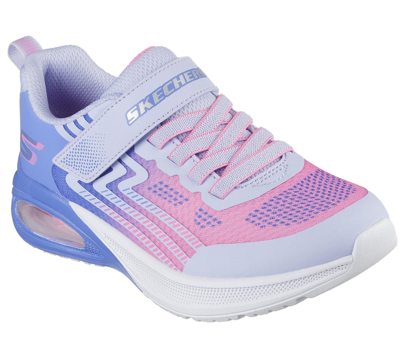 Skechers Microspec Max Advantage Girls Shoe J11 Blue/Lilac/Pink J11 Blue/Lilac/Pink