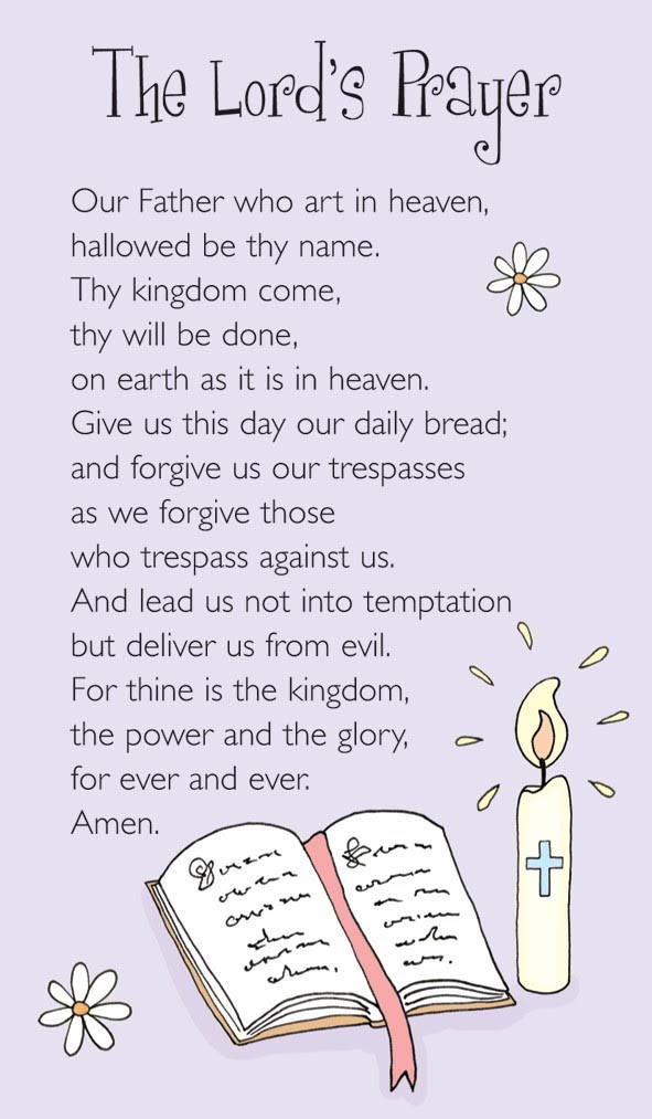 Pocket Prayer Card - The Lord's Prayer