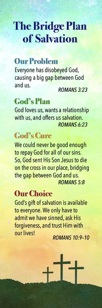 Warner Press 2" x 6.5" Bookmark - Adult - Plan of Salvation (Pack of 25
